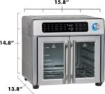 Emeril Lagasse Extra Large French Door Air Fryer Toaster Oven Combo, 24 Cooking Functions and Digital Controls, 7 Accessories Included, Stainless Steel Finish, 26QT Capacity - Image 3