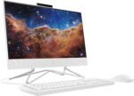 HP 2022 All-in-One Desktop, 21.5" FHD Display, Intel Celeron J4025 Processor, 8GB RAM, 256GB PCIe SSD, Webcam, WiFi, HDMI, RJ-45, Wired Keyboard&Mouse, Windows 11 Home, White - Image 3