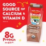 Horizon Organic Shelf-Stable 1% Low Fat Milk Boxes, Chocolate, 8 fl oz, 18 Pack - Image 3