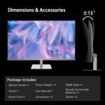 32 Inch 4K Smart Monitor with Google TV System 3840 * 2160P Netflix Licensed Type C 65W PD Speakers 5W*2 Dolby Audio Hey Google Voice Remote HDR WiFi Bluetooth VESA Tiltable 32 in Smart TV - Image 6