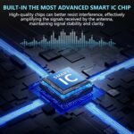 2025 TV Antenna,1200+ Miles Long Range TV Antenna, HD Digital TV Antenna Indoor with Signal Booster, Antenna for Smart TV and All Older TV's-Supports 4K 1080p -33ft Long Cables - Image 4