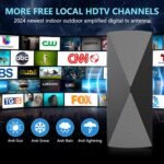 2025 TV Antenna,1200+ Miles Long Range TV Antenna, HD Digital TV Antenna Indoor with Signal Booster, Antenna for Smart TV and All Older TV's-Supports 4K 1080p -33ft Long Cables - Image 2