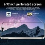 16 PROMAX Unlocked Phone, 8+256GB Smartphone, Android 13.0, Long Battery Life 7000mAh, 6.99“ HD Screen with 128GB Memory Card, Face ID/Dual SIM/5G/Fingerprint Lock/Photos/GPS (Grey) - Image 2