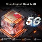 A15 Promax, 5G Net Unlocked Cell Phone, 8+512GB Cell Phones, Android 14.0, 120Hz,108MP Camera, 5G Dual SIM Smartphone, 6800 mAh Battey Android Phone, Unlocked for All Carriers (Blue) - Image 3