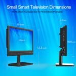 14 inch Small Smart TV, HD Flat Screen Android TV Download APPs for Kitchen, Bedroom, RV - Image 2