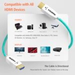 8K Fiber Optic HDMI Cable 33 Feet 48Gbps 8K60Hz 4K120Hz Dynamic HDR eARC HDCP2.2/2.3 for RTX4080/4090/3080/3090, Xbox S/X, PS5/4, AVR, Projector, LG/Samsung/Sony TV - Image 5