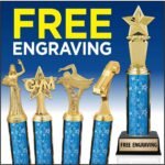 11" Auto Wheel and Engine Trophies - Custom Car Parts Trophy Awards - Image 4