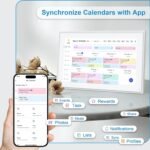 15.6 Inch Digital Calendar, 2025 Planner & Chore Chart, 32GB WiFi Smart Organizer, HD Touch Screen Wall Calendar, Interactive Organizing Schedule, Meal Plan for Family, Includes Desk Mount - Image 3