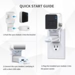 256GB USB Flash Drive & Outlet Wall Mount for Blink Sync Module 2 with Short Cable - Save Space - No Messy Wires - Easy Move Mount Bracket Holder for Blink Outdoor Indoor Security Camera (1 Pack) - Image 6