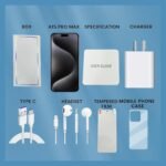 A15 Pro Max Android Phone,8GB+256GB Memory Cell Phone,Android 14.0 Unlocked Smartphone,6800 mAh Battey,6.82-inch HD Screen,Dual SIM, Dual Standby,108MP+48MP Camera, 5G Phone-Deep Blue - Image 6