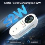 4-in-1 Natural Gas Leak Detector & Carbon Monoxide Detectors - Carbon Monoxide Detectors Plug in - Natural, Propane, Co & Gas Detector, Temperature & Humidity Detectors for Home, RV (White) - Image 3