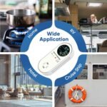 4-in-1 Natural Gas Leak Detector & Carbon Monoxide Detectors - Carbon Monoxide Detectors Plug in - Natural, Propane, Co & Gas Detector, Temperature & Humidity Detectors for Home, RV (White) - Image 6