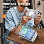 2025 Latest P05 Magnetic Power Bank With Wall Plug, Portable Wireless Chargers, Magnetic Battery Pack 10000mAh Travel Essentials BuiltIn Cable Fast Charging for iPhone 16/15/14/Pro Max Andriod - Image 3