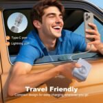 2025 Latest P05 Magnetic Power Bank With Wall Plug, Portable Wireless Chargers, Magnetic Battery Pack 10000mAh Travel Essentials BuiltIn Cable Fast Charging for iPhone 16/15/14/Pro Max Andriod - Image 6