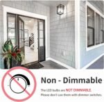 A19 LED Light Bulbs,60 Watt Equivalent Daylight 5000K with E26 Base,Efficient 9W,800 Lumens Non-Dimmable LED Bulbs,15000 Hours, Ideal for Bedroom Living Room, 4-Packs - Image 4