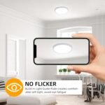 4pack 9 Inch Flush Mount LED Ceiling Light Fixture,18W 1800LM Super Slim Light Fixtures Ceiling Mount 3000K/4000K/5000K 3CCT Selectable,Ceiling Light Fixtures for Kitchen,Bedroom (White) - Image 5