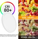 6pack 9 Inch Flush Mount LED Ceiling Light Fixture,18W 1800LM Super Slim Light Fixtures Ceiling Mount 3000K/4000K/5000K 3CCT Selectable,Ceiling Light Fixtures for Kitchen,Bedroom (White) - Image 6