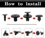 100Pcs Nylon Engine Under Cover Push-Type Retainer Clips Engine Splash Shield Fender Liner Trunk Lid Trim with Bonus Fastener Remover Compatible with Toyota Lexus 90467-07201 - Image 4