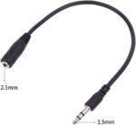 2.5mm Female to 3.5mm(1/8 Inch) Male Stereo Adapter for Latest Smartphones Tablets PCs Laptops - Image 4