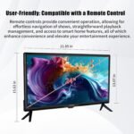 24-Inch Full HD (1080p) Smart TV with Wi-Fi & Bluetooth Connectivity, Android TV, Google Play Store, LED Flat Screen TV with Netflix, Disney+, YouTube, Support Local Channels & Digital TV - Image 3