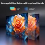 [Auto Foucs] Smart Projector with WiFi and Bluetooth, VISSPL 4K Supported Video Projector, Auto Keystone, Home Theater Movie Phone Projector Compatible with Android/iOS/Windows/TV Stick/HDMI/USB - Image 3