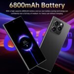 A15U Unlocked Phone, 8GB+256GB Full Netcom Unlocked Smartphone with S Pen, 6.8" Screen Cell Phone with Android 14 OS, 6800mAh Battery, Octa-Core CPU, Dual SIM, Face ID- Purple - Image 6