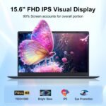 15.6" Laptop Computer, Windows 11 Laptop, 16GB RAM, 512GB SSD(Expandable to 2TB), Intel Quad-Core N5095(Up to 2.9 GHz), 1080P FHD Display, Fingerprint, Backlit KB, Wi-Fi 5, BT5.0, Quad-Speaker - Image 3
