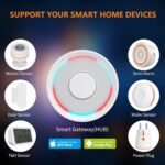 2 in1 Smart ZigBee and Bluetooth Gateway, Zigbee 3.0 Smart Wireless Gateway for Home Automation, 2.4GHz WiFi Only, APP Control, Compatible with Alexa, Google Assistant, Tuya Smart Home Devices - Image 4