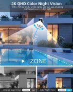 5G/2.4G Wifi Security Cameras Wireless Outdoor , 2K Battery Powered WiFi Cameras with AI Motion Detection Spotlight Siren,Color Night Vision, 2-Way Talk, Waterproof, Cloud/SD Storage, Works w/Alexa - Image 5