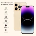 A15 Pro Max Cell Phone,8GB+256GB Ultra Memory Unlocked Phone,Android 14.0 Smartphone,6800 mAh Battey,6.82-inch HD Screen,Dual SIM, Dual Standby,5G Phone.(Gold) - Image 2