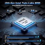 15.6" FHD IPS Student-Laptop Computer - 16GB RAM 256GB SSD, 4 Cores 13th Gen Intel N150(Beat to i3-1115G4, Up to 3.6GHz), 65W GaN Type-C, Fingerprint, Backlit Keyboard, Wi-Fi 6, BT5.2, Numpad - Image 2