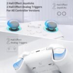 [No Drift] GuliKit KK3 Max Bluetooth Controller, Kingkong 3 Max Wireless Controller for Switch/Switch OLED, Hall Effect Joystick/Triggers, Maglev/Rotor/HD Vibration, Hyperlink Adapter (White) - Image 4