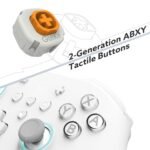 [No Drift] GuliKit KK3 Max Bluetooth Controller, Kingkong 3 Max Wireless Controller for Switch/Switch OLED, Hall Effect Joystick/Triggers, Maglev/Rotor/HD Vibration, Hyperlink Adapter (White) - Image 9