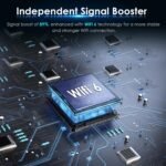 2025 AX1800 WiFi 6 Extender Signal Booster - Dual Band 2.4G/600Mbps & 5.8G/1200Mbps, WiFi Extender with Gigabit Port, 802.11AX Tech, 12999 Sq.Ft Long Range WiFi Repeater, Connects 100+ Devices - Image 5