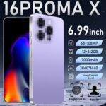 16 ProMa x Smartphone Unlocked Cell Phone, 6.99“ HD Screen5G Phone, 12+512GB Phone Unlocked, Android 13.0, 68+108MP Zoom Camera, Fingerprint Button Unlock-and take Photos (Purple) - Image 3