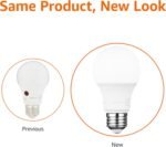 Amazon Basics A19 Dusk to Dawn Sensor LED Outdoor Light Bulb, 60W Equivalent, Energy-Efficient 9W, Daylight 5000K, E26 Base, 10,000 Hours, 2 Count (Pack of 1) - Image 3