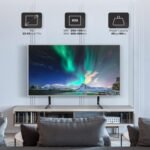 5Rcom TV Stand Mount, Universal TV Stand Tabletop for 22 to 65 inch Plasma LCD LED Flat Screen TVs, TV Legs, Holds up to 88lbs, Max VESA 800 x 500mm, Height Adjustable TV Base - Image 5