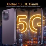 15 ProMa x Smartphone, 6+256GB Unlocked Phone, Android 13.0, 48+108MP Zoom Camera, Mobile Phone with Build-in Pen,Long Battery Life 6800mAh, Dual SIM, 6.7“ HD Screen,5G/4G (Purple) - Image 3