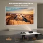 [1200 ANSI/Auto Focus/Built-in APPs] Outdoor-Projector-4K with Wifi6 and Bluetooth, Smart TV OS & DoIby, Portable Projector with Netflix/YouTube/PrimeVideo, ONOAYO 1080P Proyector with 300 ''Display - Image 6