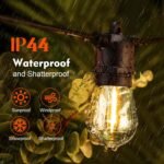 36 Pack S14 LED Bulbs for Outdoor String Lights, Shatterproof Replacement Edison Bulbs for Patio String Lights Outdoor Waterproof, Warm White 2200K, Dimmable, E26 Standard Base - Image 3