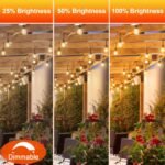 36 Pack S14 LED Bulbs for Outdoor String Lights, Shatterproof Replacement Edison Bulbs for Patio String Lights Outdoor Waterproof, Warm White 2200K, Dimmable, E26 Standard Base - Image 5