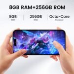 A15 Promax Unlocked 5G Cellphone 2024 Android 13 Phones with 6.8" FHD Screen Smartphones 48MP+108MP 6800 mAh|Dual SIM|Face ID Snapdragon 8cen2 Android Phone(Grizzly) - Image 3