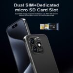 15PROMA X 12+512GB Unlocked Cell Phone,Smartphone 6.85" HD Screen Unlocked Phones,Battery 7000mAh Android 13,5G/Face ID/Fingerprint Unlock/Dual SIM/GPS (Black) - Image 5