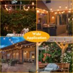 24 Pack LED S14 Replacement Light Bulbs, Waterproof 1W Vintage Edison Bulbs for Outdoor Patio Backyard String Lights, Dimmable, E26 Regular Medium Screw Base, 2200K Warm White - Image 8