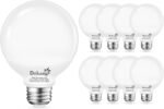 8-Pack LED Vanity Light Bulbs for Bathroom 4000K Natural Daylight, E26 Base Globe 60W Incandescent Equivalent, 5W Round Light Bulbs for Vanity Mirror, 500LM, Non-dimmable - Image 6