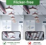 A19 LED Light Bulb, 100 Watt Equivalent LED Bulbs, 5000K Daylight White, 1500 Lumens, Standard E26 Base, Non-Dimmable 15W Super Bright Light Bulbs for Home, Office Lamp, ETL Listed(4-Pack) - Image 6