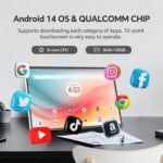 25 Inch MegPad Portable TV Touchscreen Monitor 1080p, Android 14 Google EDLA Certification with Camera,Built-in Battery for Outdoor,Camping,Travel, Remote Control, A25Q5 - Image 3