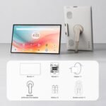 25 Inch MegPad Portable TV Touchscreen Monitor 1080p, Android 14 Google EDLA Certification with Camera,Built-in Battery for Outdoor,Camping,Travel, Remote Control, A25Q5 - Image 8