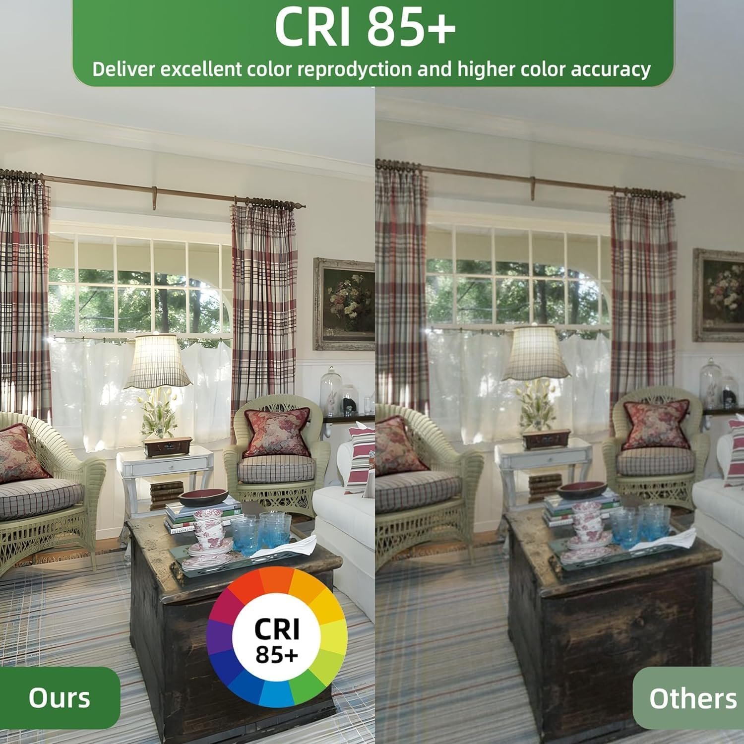 A19 LED Light Bulb, 100 Watt Equivalent LED Bulbs, 4000K Neutral White, 1500 Lumens, Standard E26 Base, Non-Dimmable, 15W Super Bright Light Bulbs for Home, Office Lamp, ETL Listed(4-Pack) - Image 5