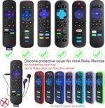 (3 Pack) Protective Cover Case Skin for Roku TV Remote - Glow in The Dark, Drop-Proof, Dust-Proof, Washable, Compatible with Most Models of Roku Voice Remote - Image 7